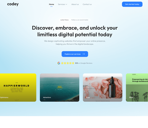 The launch of our new site!